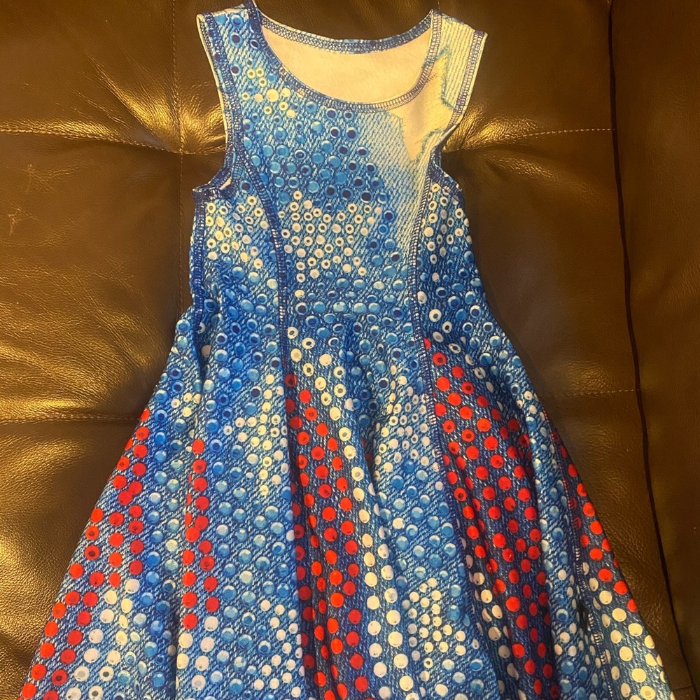 EUC Terez red white and blue dress size medium